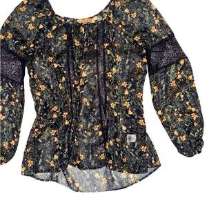 Floral Long Sleeve Women's Top